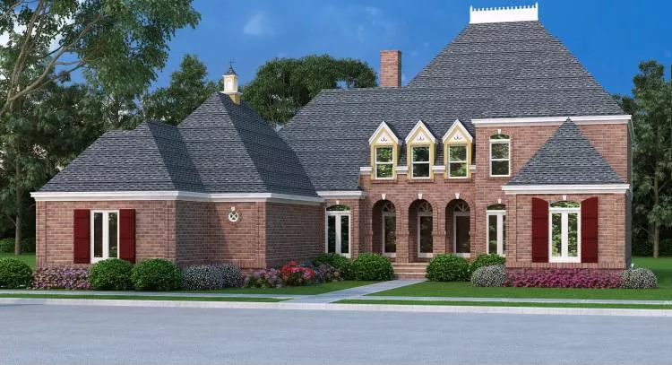 image of large traditional house plan 9190